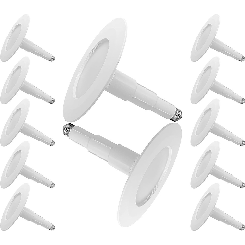 12-Pack 5/6" LED Retrofit Can Lights 3000K 800LM Dimmable Recessed Lighting 12W